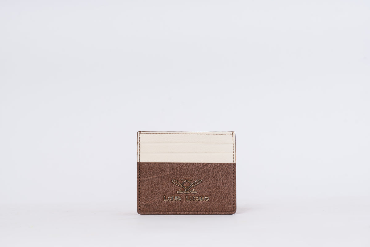 Slim Card Holder Brown/Beige