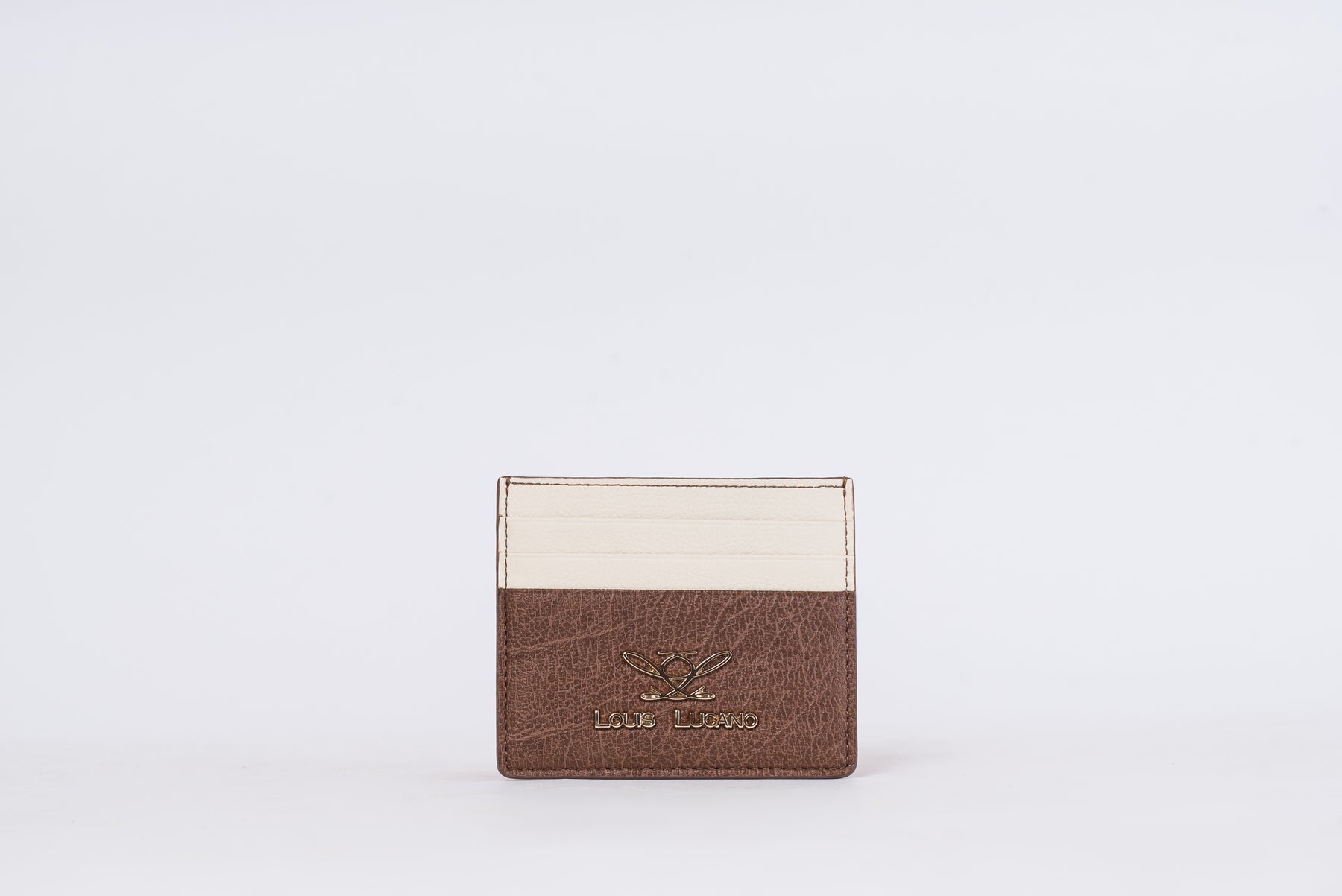 Slim Card Holder Brown/Beige
